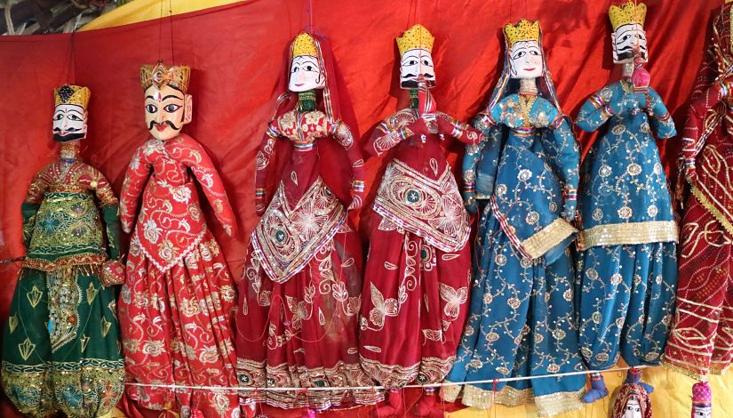 Traditional Indian puppets