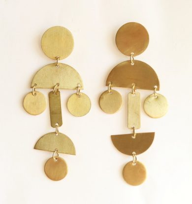 Golden Drop Hanging Earrings