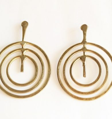 Triple Ring Golden Earring